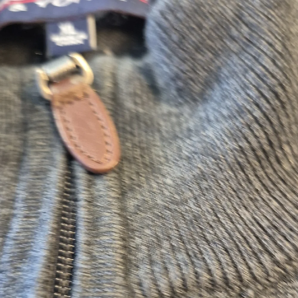 Roundtree & Yorke Gray Zip Up Long Dleeve Mens Sweater with Standing Collar - Picture 12 of 12